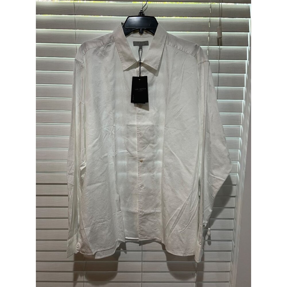 Ted Baker Long Sleeve Button Up Floral Shirt NWT‎ - MSRP $175 Size 7/XXL